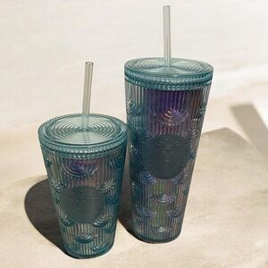 Starbucks Iridescent Plastic Cold Cup Set